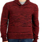 Sun + Stone Men's Stone Shawl Collar Sweater Red Size Small
