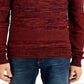 Sun + Stone Men's Stone Shawl Collar Sweater Red Size Small