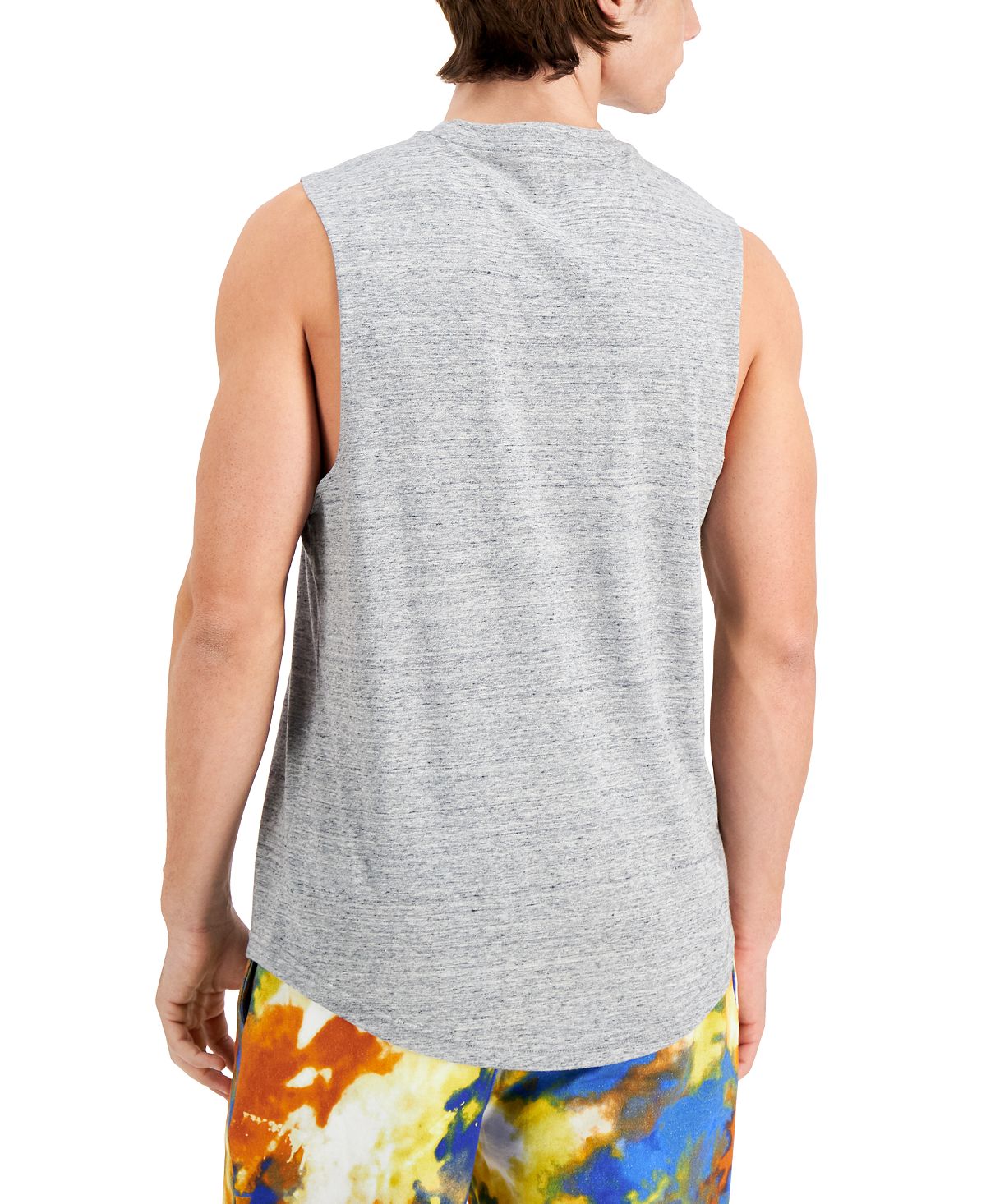 Sun + Stone Men's Solid Color Muscle Shirt Gray Size Medium