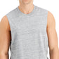 Sun + Stone Men's Solid Color Muscle Shirt Gray Size Medium