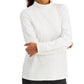 Karen Scott Women's Mock Neck Top White Size Petite Small