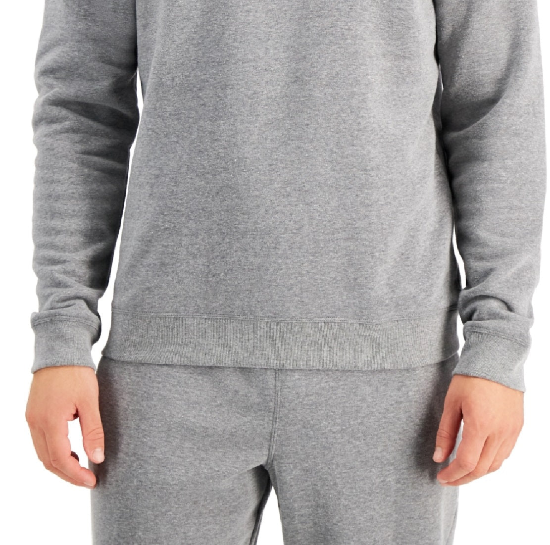 ID Ideology Men's Fleece Pullover Crewneck Sweatshirt Gray Size XXL