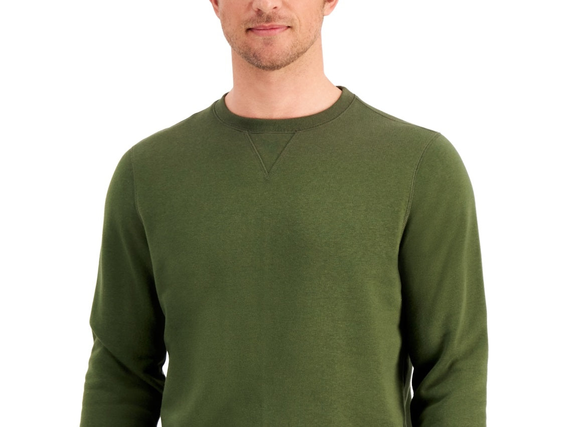 ID Ideology Men's Fleece Pullover Crewneck Sweatshirt Green Size XXX-Large