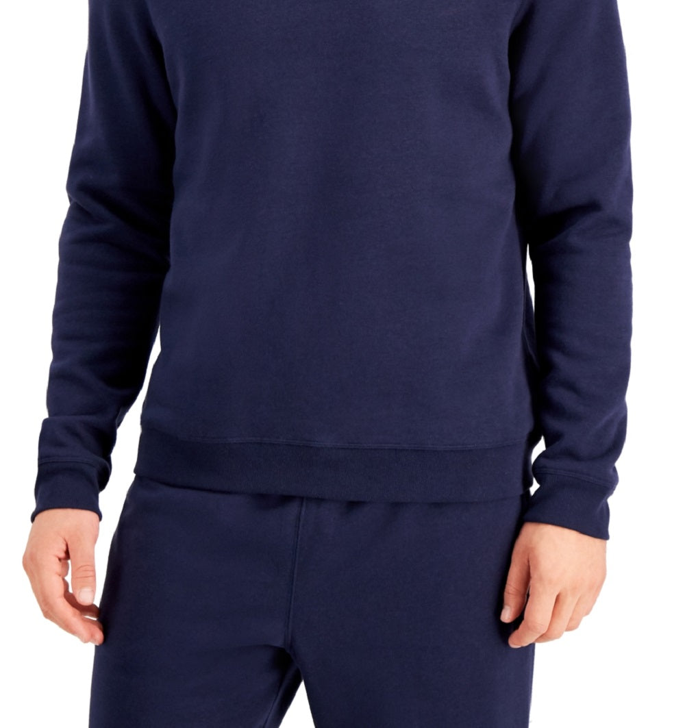 ID Ideology Men's Fleece Pullover Crewneck Sweatshirt Blue Size X-Large