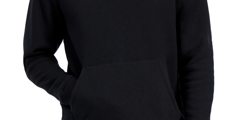 ID Ideology Men's Solid Fleece Hoodie Black