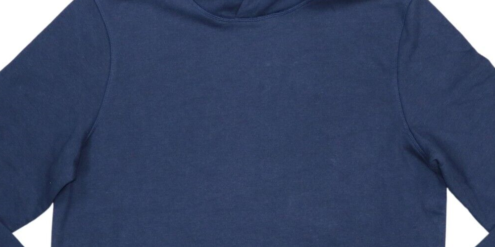 Id Ideology Men's Solid Fleece Hoodie -Navy Size M