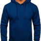 ID Ideology Men's Solid Fleece Hoodie Blue Size Large