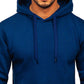 ID Ideology Men's Solid Fleece Hoodie Blue Size Large