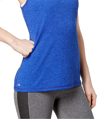 Ideology Women's Plus Keyhole-Back Tank Top Blue Size 2X