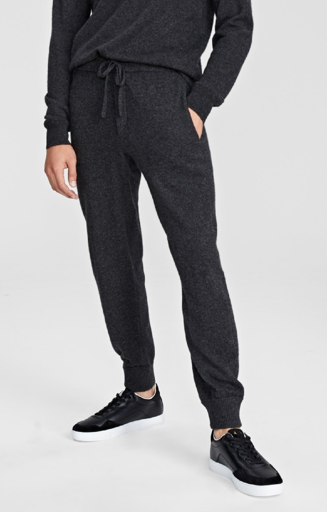 Club Room Men's Cashmere Jogger Pants Gray Size X-Large