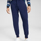 Club Room Men's Luxury Navy Drawstring Heather Joggers Blue Size Medium