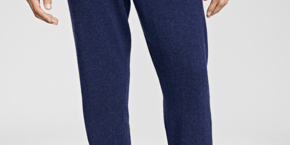 Club Room Men's Luxury Navy Drawstring Heather Joggers Blue Size Medium