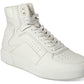 INC International Concepts Women's Keanu High Top Sneakers Shoes White Size 9.5