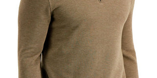 Club Room Men's Birdseye Quarter Zip Pullover Green Size XX-Large