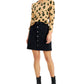 Style & Co Women's Button Fly Denim Skirt Black Size 6