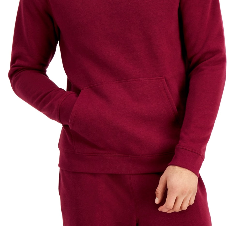 ID Ideology Men's Solid Fleece Hoodie Red Size Large