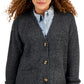 Style & Co Women's Patch Pocket Cardigan Gray Size Petite Large