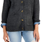 Style & Co Women's Patch Pocket Cardigan Gray Size Petite Large