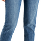 INC International Concepts Women's Cuffed Boyfriend Jeans Blue Size 4 Petite