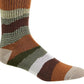 Sun + Stone Men's Novelty Printed Crew Socks Brown Size Regular
