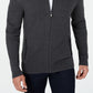 Alfani Men's Ribbed Full Zip Sweater Gray Size Medium