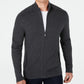 Alfani Men's Ribbed Full Zip Sweater Gray Size Medium