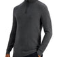 Alfani Men's Quarter Zip Sweater Gray Size Medium