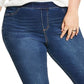 Style & Co Women's Distressed Jeggings Blue Size 18W