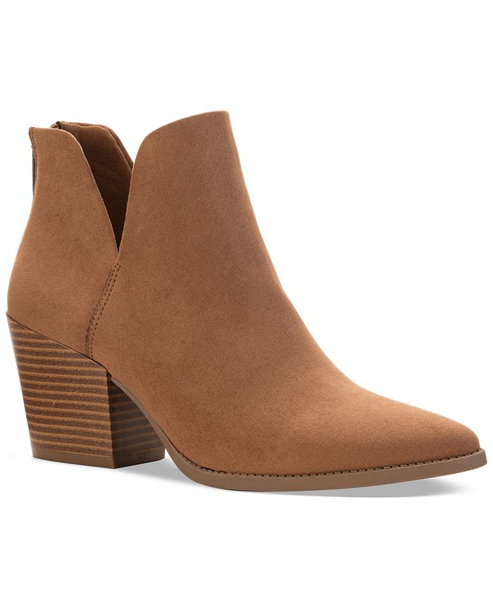 Sun + Stone Women's Elizaa Booties Brown Size 5.5 M