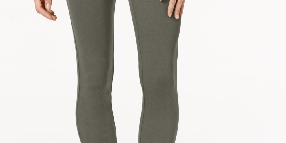 INC International Concepts Women's Wear To Work Skinny Pants Green Size 4