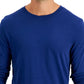 Club Room Men's Chatham Knit Long Sleeve T-Shirt Blue Size X-Large