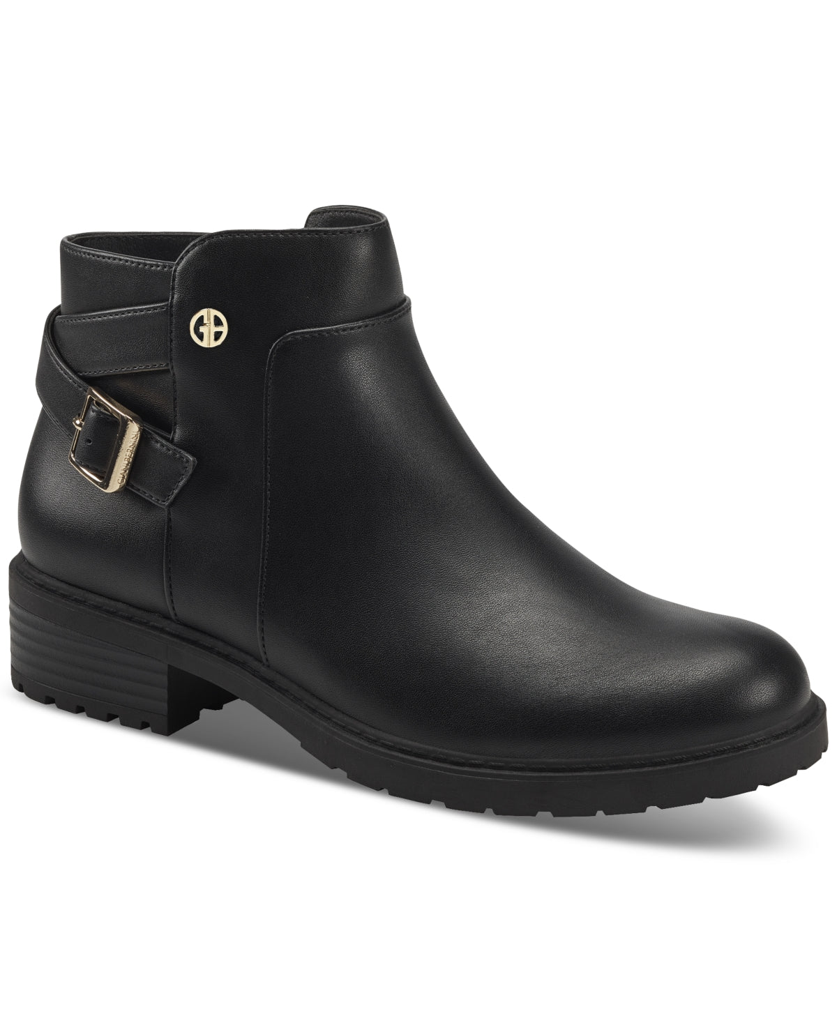 Giani Bernini Women's Brennin Buckled Booties Black Size 5.5 M
