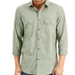 Alfani Men's Regular Fit Solid Shirt Green Size Large