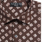 Alfani Men's Slim Fit 4 Way Stretch Dress Shirt Brown 32X33