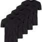 Alfani Men's 5 Pk Moisture Wicking Solid T-Shirts Black Size Small