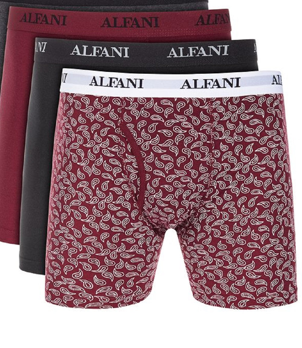 Alfani Men's 5 Pk Boxer Briefs Red Size Medium