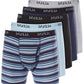Alfani Men's 5 Pk Moisture Wicking Logo Boxer Briefs Blue Size Small