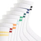 Club Room Men's 8 Pk Stripe Crew Socks White Size Regular