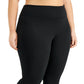 ID Ideology Women's Plus Sweat Set Leggings Black Size 1X