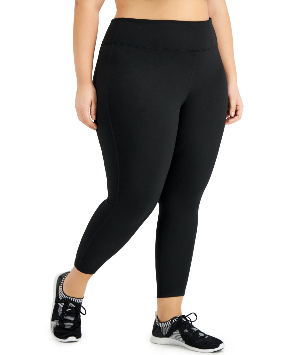 ID Ideology Women's Plus Sweat Set Leggings Black Size 1X
