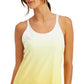 ID Ideology Women's Sunset Strappy Tank Top Yellow Size XX-Large