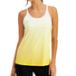 ID Ideology Women's Sunset Strappy Tank Top Yellow Size XX-Large