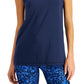 Ideology Women's Tank Top Blue Size X-Small