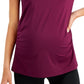 ID Ideology Women's Maternity T-Shirt Purple Size Medium