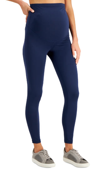 ID Ideology Women's Maternity Leggings Purple Size Medium