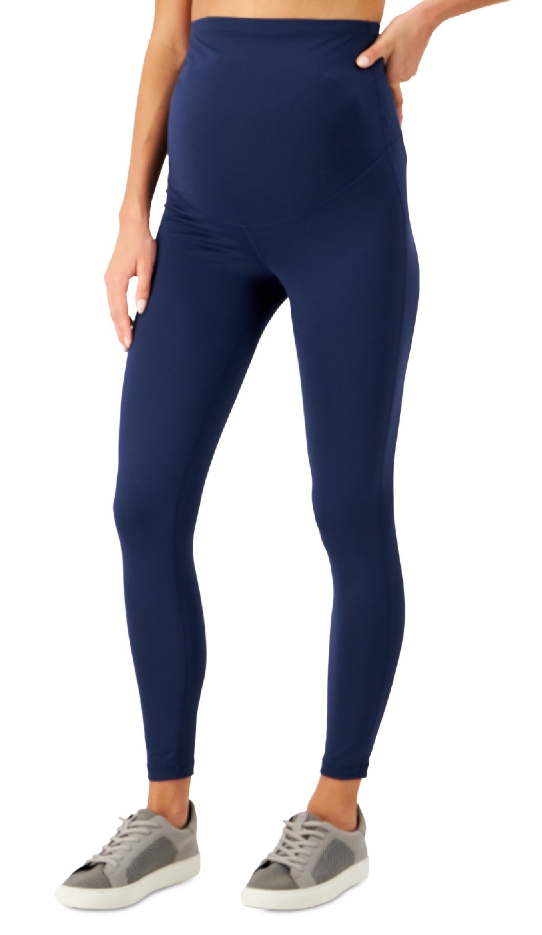 ID Ideology Women's Maternity Leggings Purple Size Medium