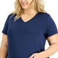 ID Ideology Women's Maternity T-Shirt Purple Size 2X