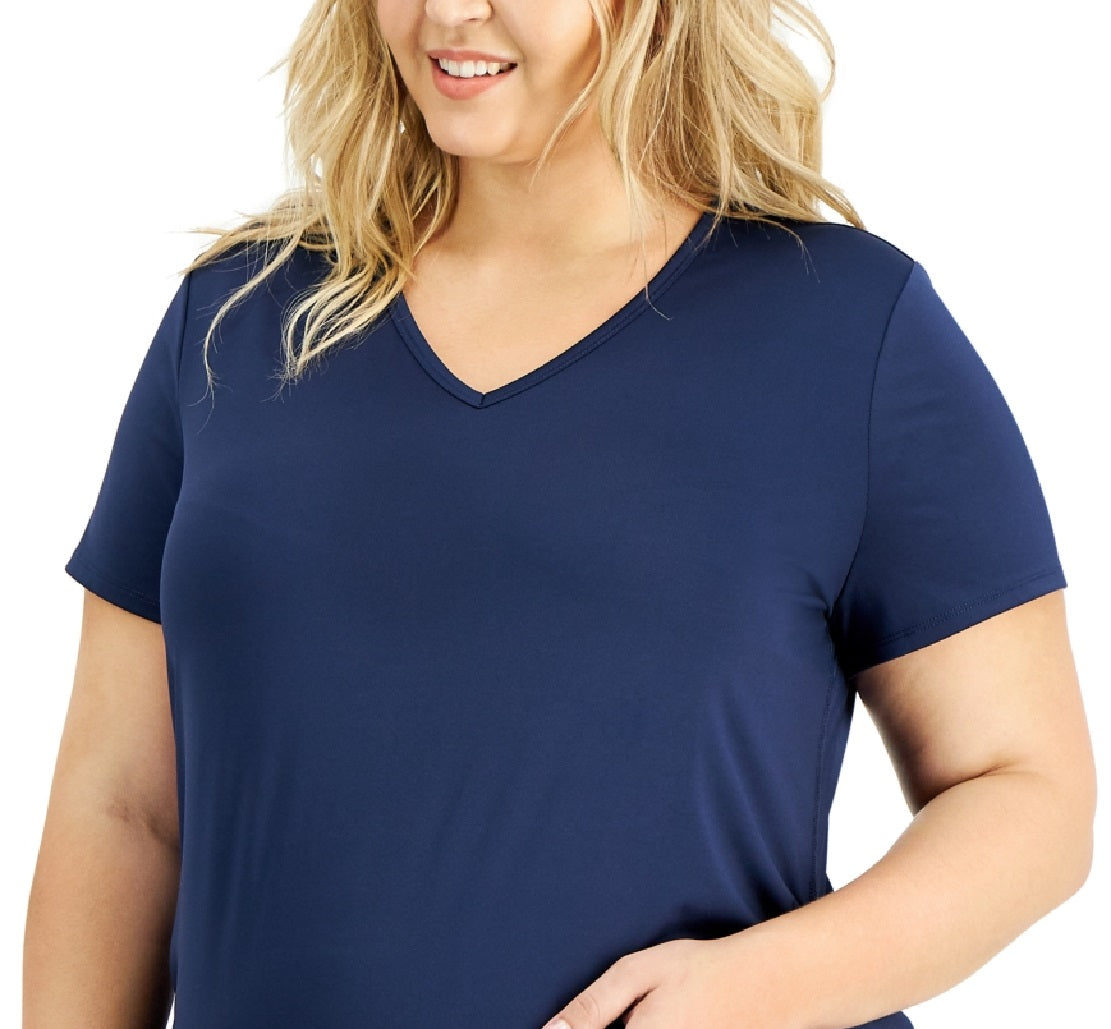 ID Ideology Women's Maternity T-Shirt Purple Size 2X