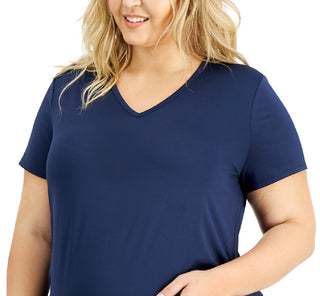 ID Ideology Women's Maternity T-Shirt Purple Size 2X