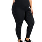 ID Ideology Women's Maternity Ankle Leggings Black Size 2X